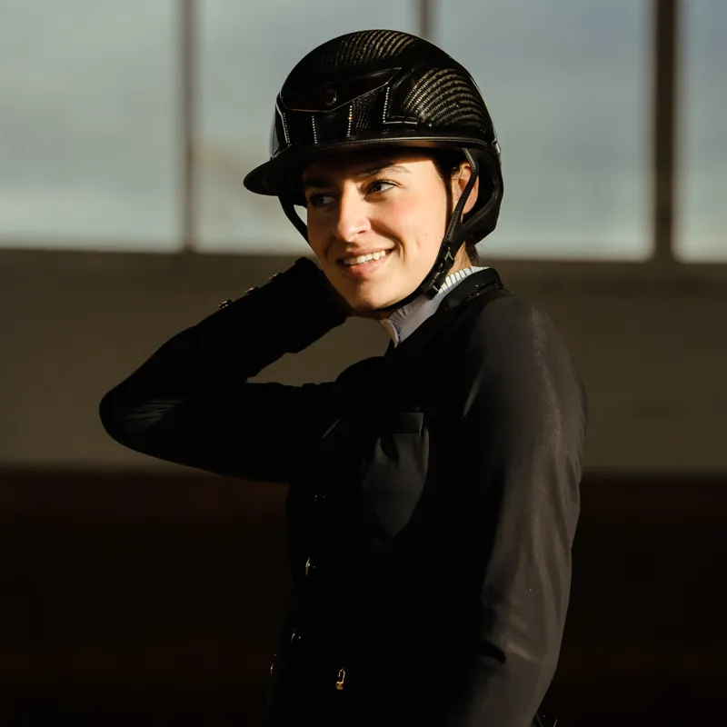 Samshield XJ Miss Riding Hat - Glossy Black/Swarovski-6