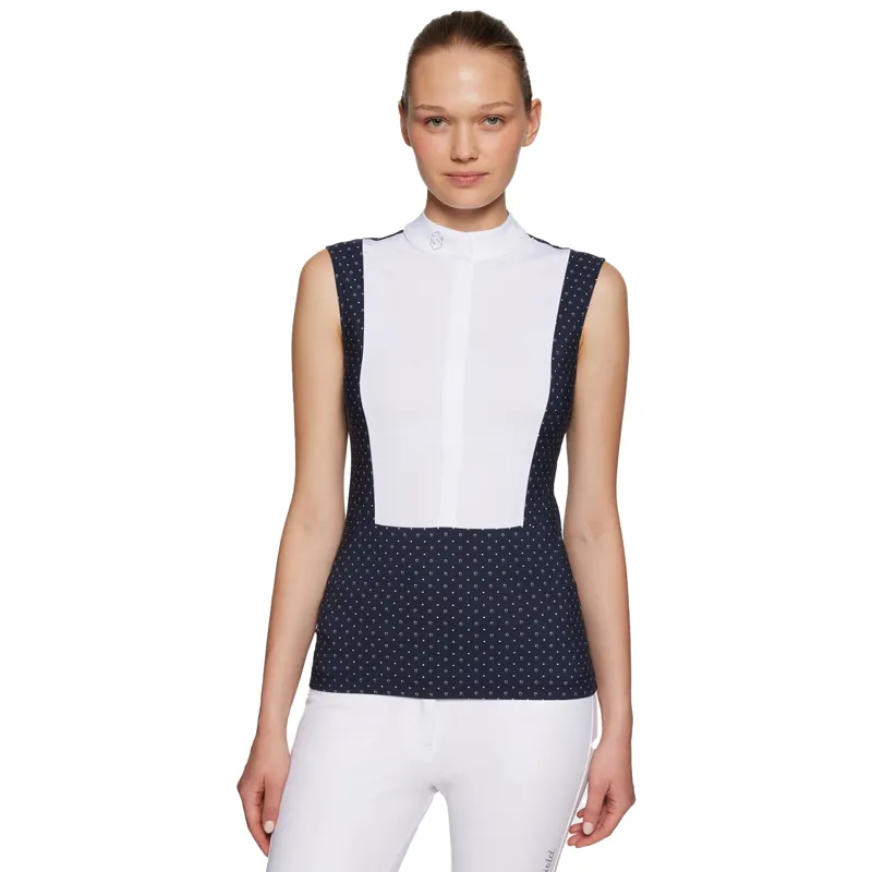 Samshield Yasmina Ladies Sleevelesss Show Shirt - White Blazon