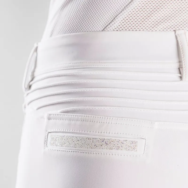 Samshield Adele Knee Grip Ladies Competition Breeches - White-2