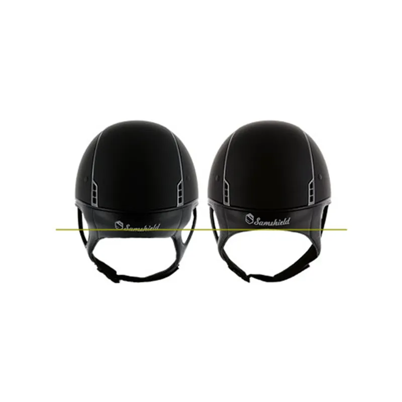 Samshield Shadowmatt Standard Riding Hat with Dressage Harness - Blue-1