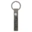 Samshield Crystal Fabric Keyring - Grey/Metal Eclipse