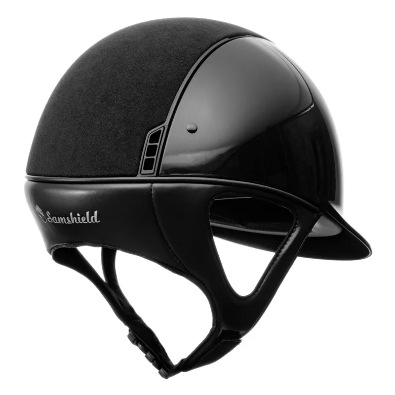 Samshield Glossy Standard Limited Edition Riding Hat - Black-1