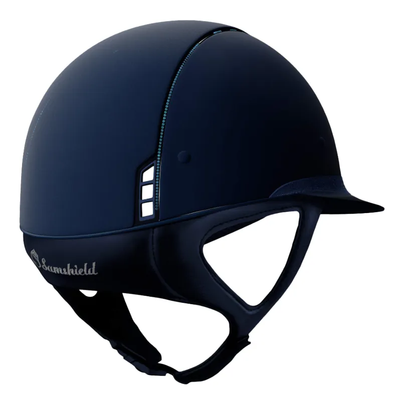 Samshield Miss Shield Shadowmatt Matt Trim/Blason 255 Hat - Blue-1