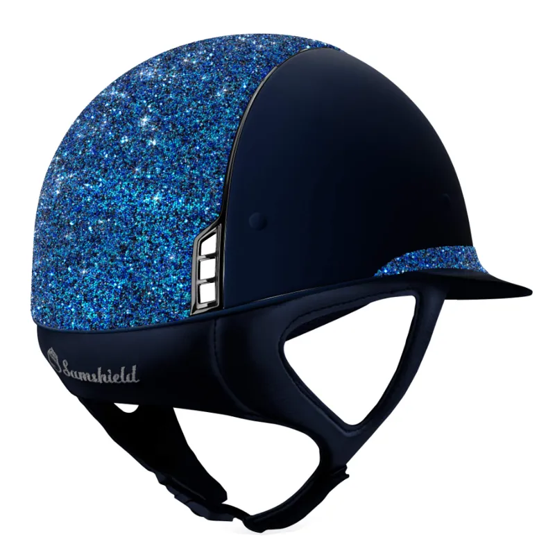 Samshield 1.0 Miss Shield Shadowmatt Ultra Fine Rock Riding Hat - Blue-2