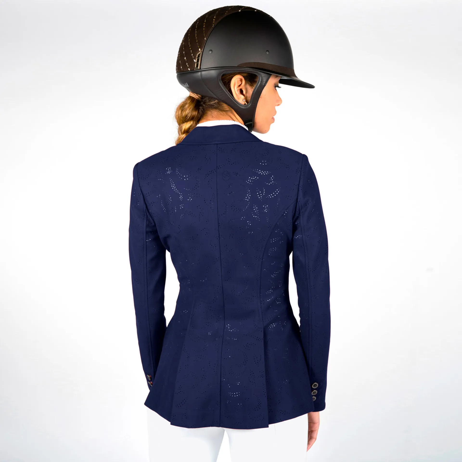 Veste D'équitation Samshield Alix Air Competition – Bleu Marine – Taille 44/16 – Occasion
