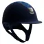 Samshield Shadowmatt Ultra Fine Rock Chrome Trim Riding Hat - Blue