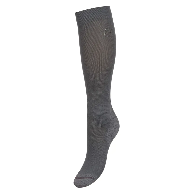 Samshield Aimy Ladies Tall Riding Socks Steel Grey/Black Diamond