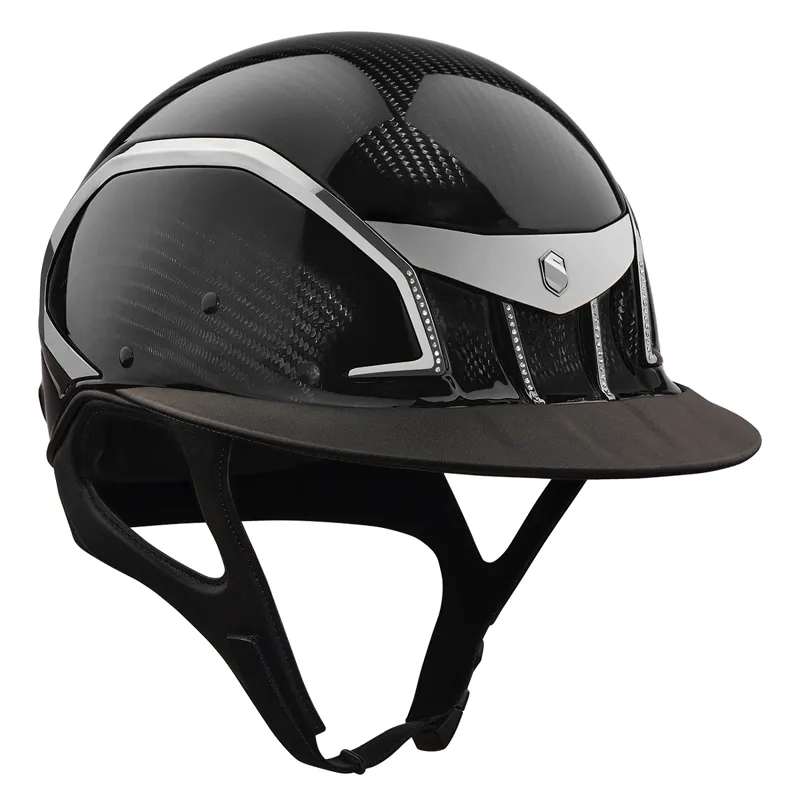 Samshield XJ Miss Riding Hat - Glossy Black/Swarovski