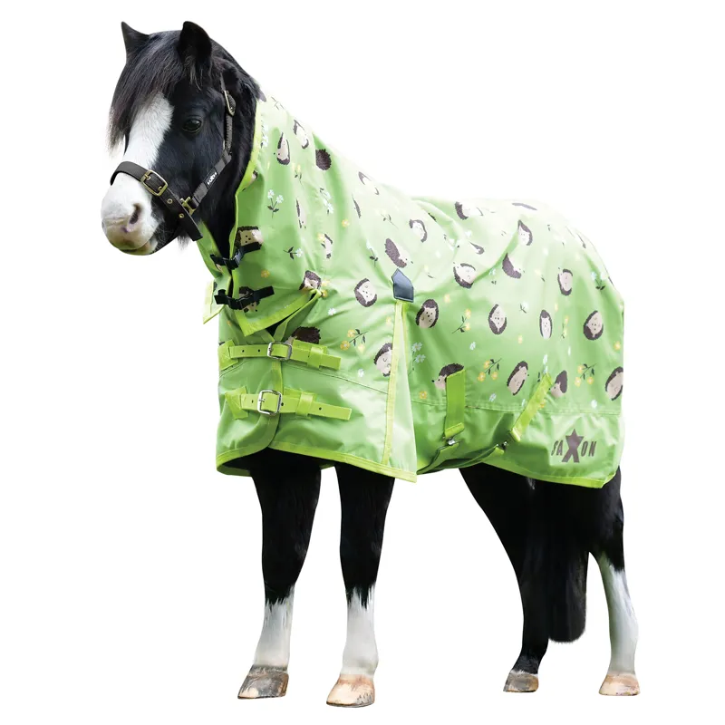 Saxon Lite 600D Combo 0g Pony Turnout Rug - Hedgehogs-2