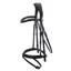 Schockemohle Tokyo Select Removable Flash Bridle - Black/Silver