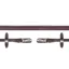 Schockemohle Rubber Reins with Clips - Brown/Silver