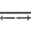 Schockemohle Dura Soft Continental Leather Reins - Black/Silver