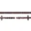Schockemohle Dura Soft Continental Leather Reins - Brown/Silver