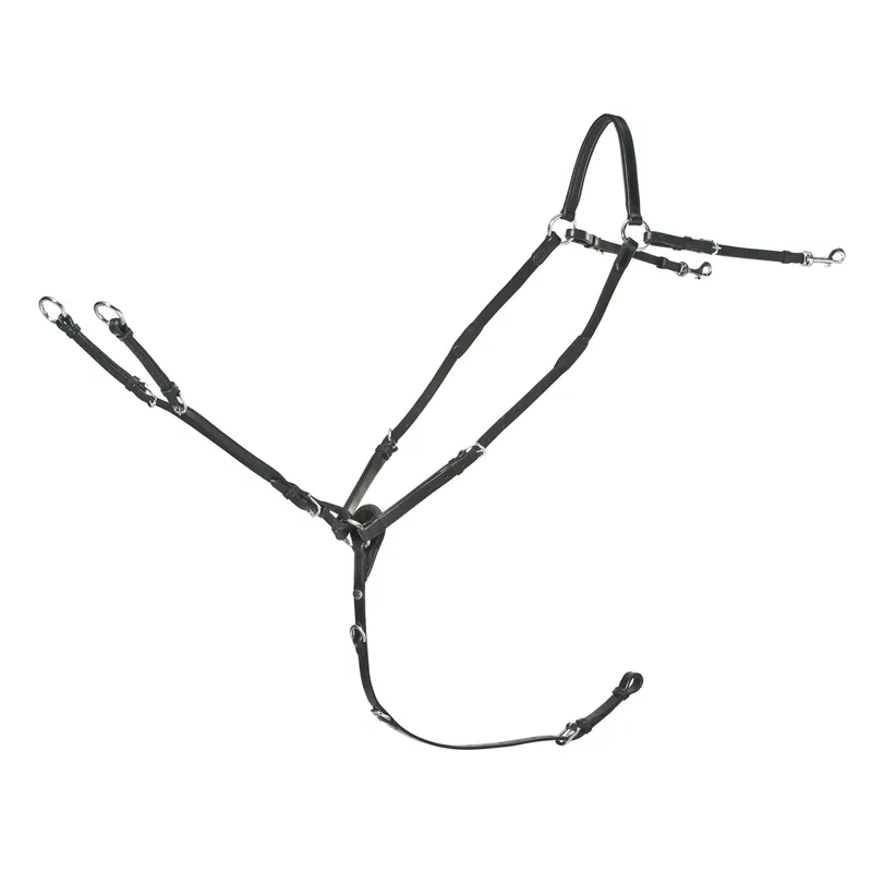 Schockemohle Race II Breastplate - Black/Silver