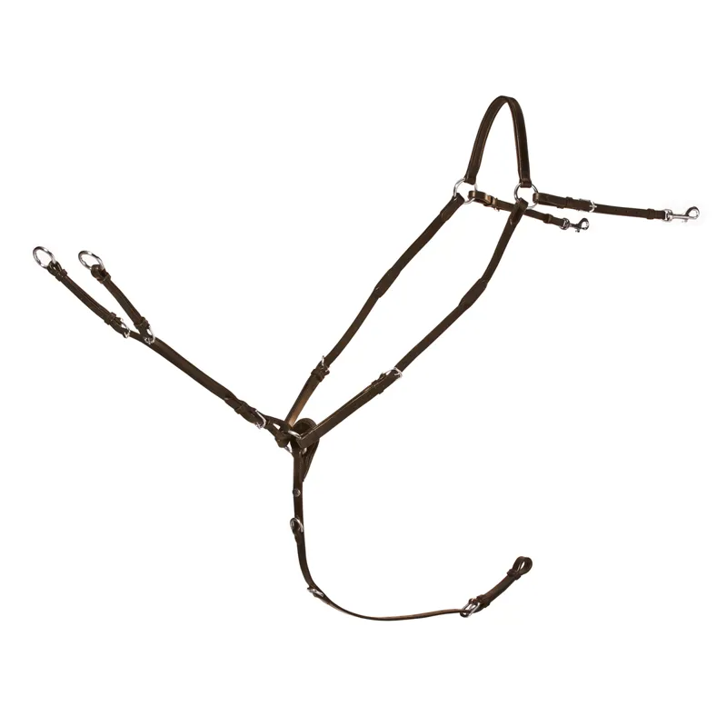 Schockemohle Race II Breastplate - Antique Brown/Silver