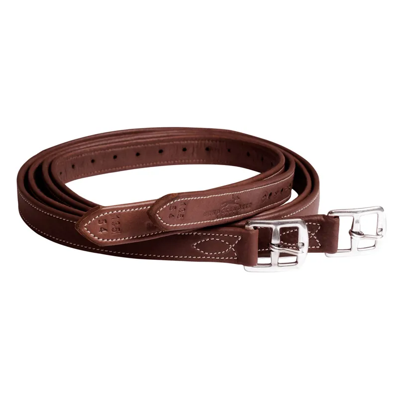 Schockemohle Chantilly Stirrup Leathers - Royal Oak/Cream