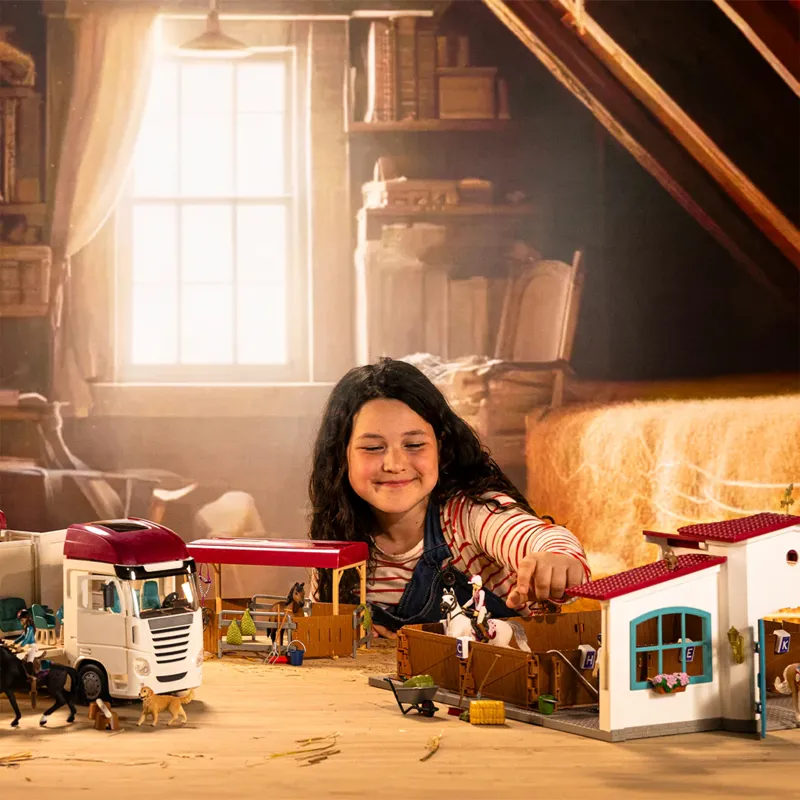 Schleich Riding Arena Peppertree Toy Set-3