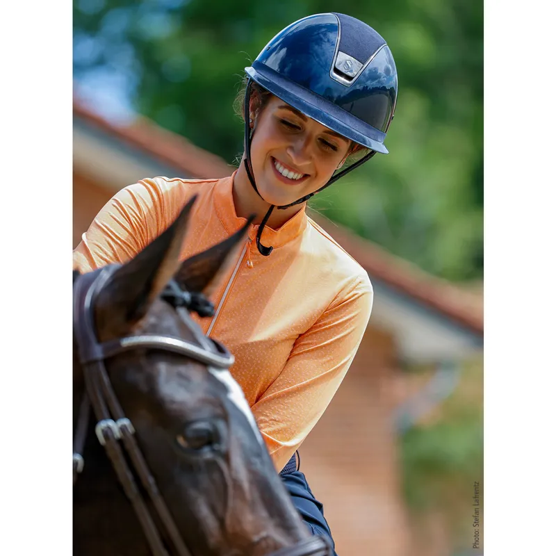 Schockemohle Luciana Style Ladies Top - Mandarin Letters - UK8-2