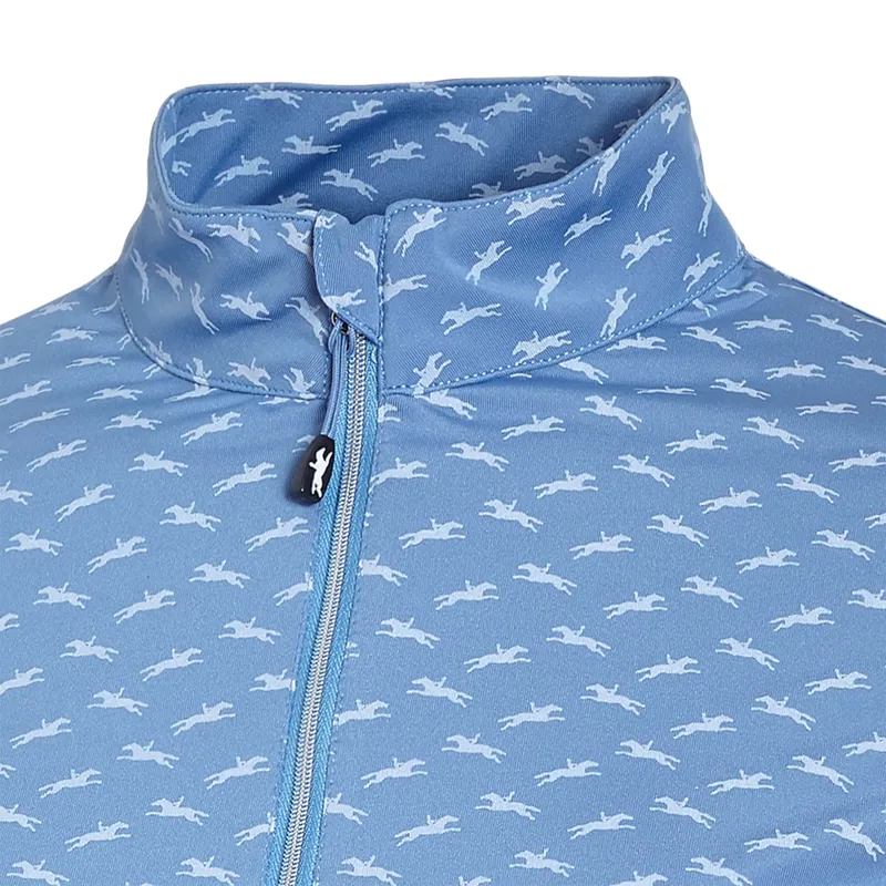 Schockemohle Luciana Style Ladies Top - Cloud Blue Horses-1