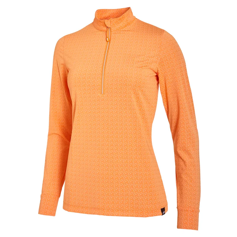 Schockemohle Luciana Style Ladies Top - Mandarin Letters - UK8