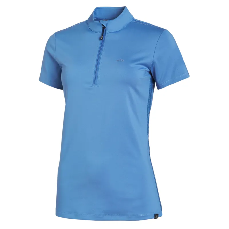Schockemohle Summer Page Style Ladies Functional Shirt - Cloud Blue