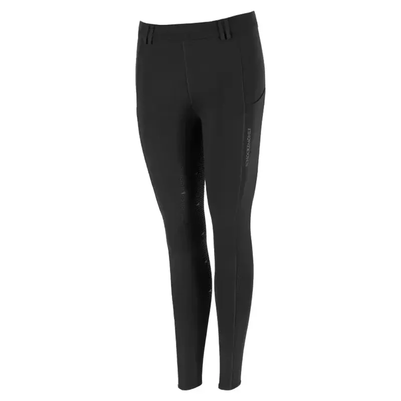 Schockemohle Air Sporty Womens Full Grip Riding Tights - Dark Grey