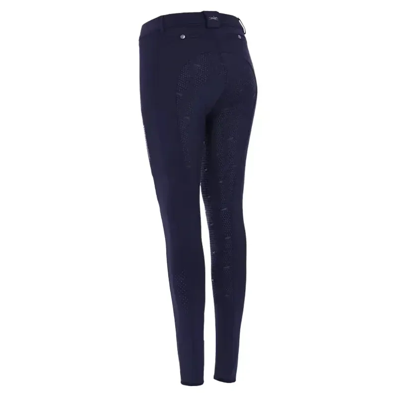 Schockemohle Air Sporty Full Grip Womens Riding Tights - Dark Navy-1