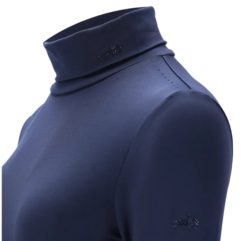 Schockemohle Alba Womens Long Sleeve Training Shirt - Dark Navy-1