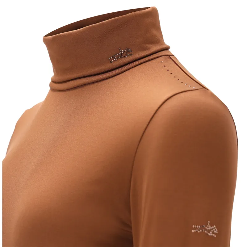 Schockemohle Alba Womens Long Sleeve Training Shirt - Nougat-3