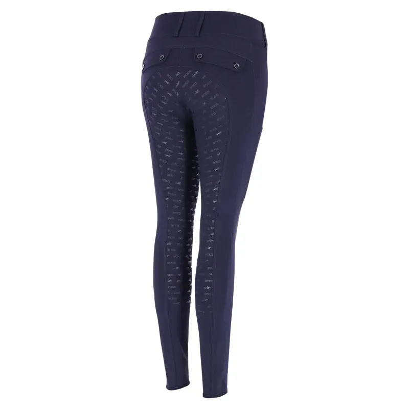 Schockemohle Carola Full Grip Womens Breeches - Dark Navy-1