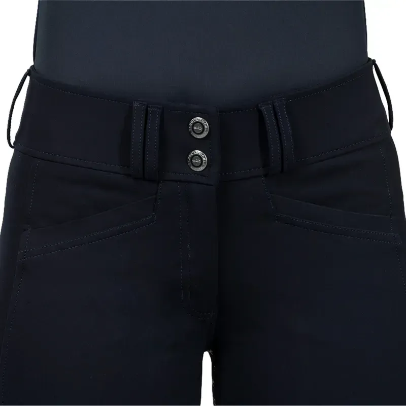 Schockemohle Carola Full Grip Womens Breeches - Dark Navy-3