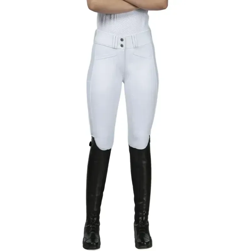 Schockemohle Carola Full Grip Womens Breeches - Optical White-2