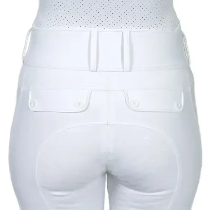 Schockemohle Carola Full Grip Womens Breeches - Optical White-4