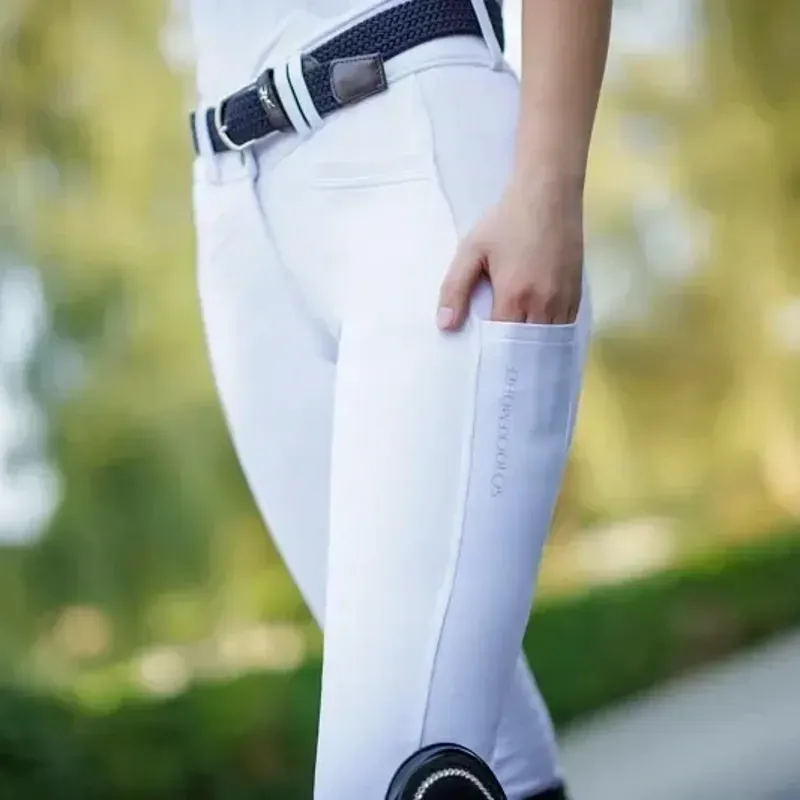Schockemohle Carola Full Grip Womens Breeches - Optical White-5