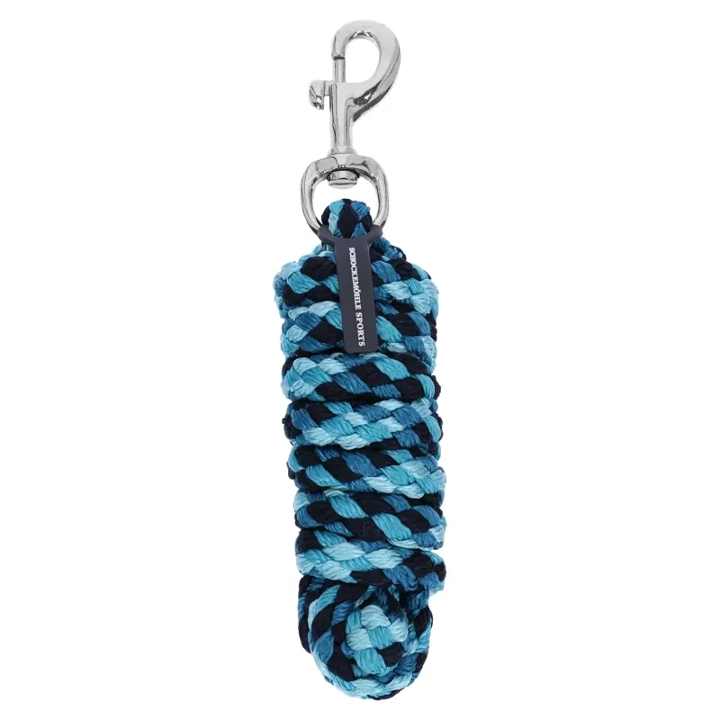 Schockemohle Catch Style Lead Rope - Colonial Blue/Mint/Navy