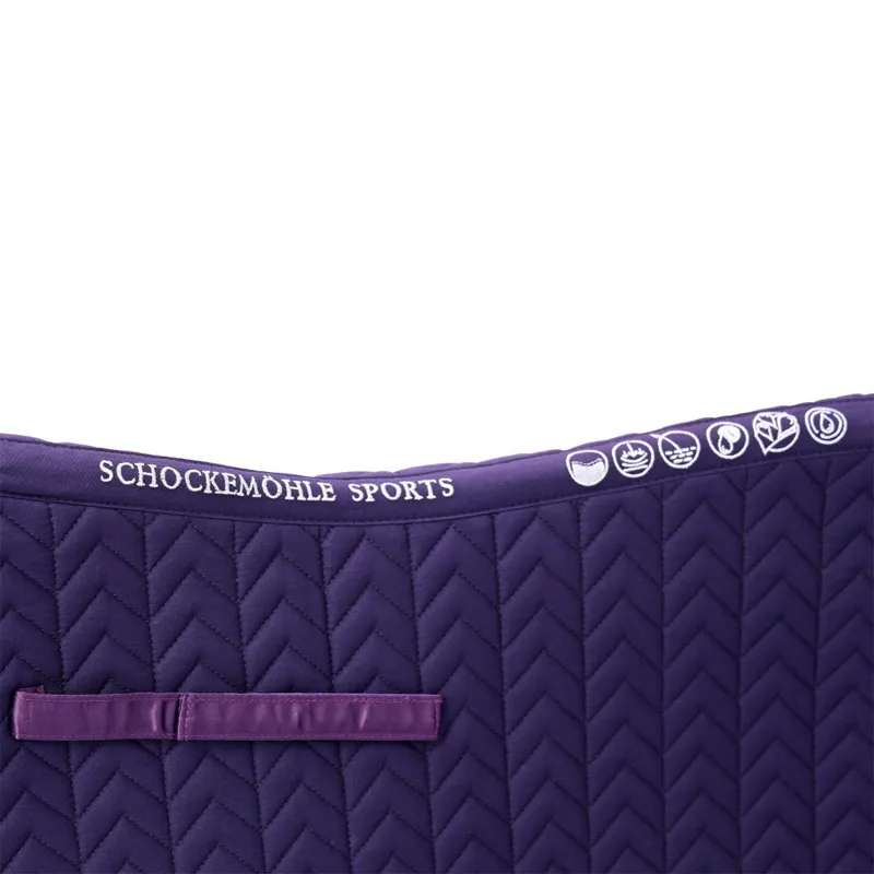 Schockemohle Ceramica Dressage Saddlecloth - Dark Purple-5