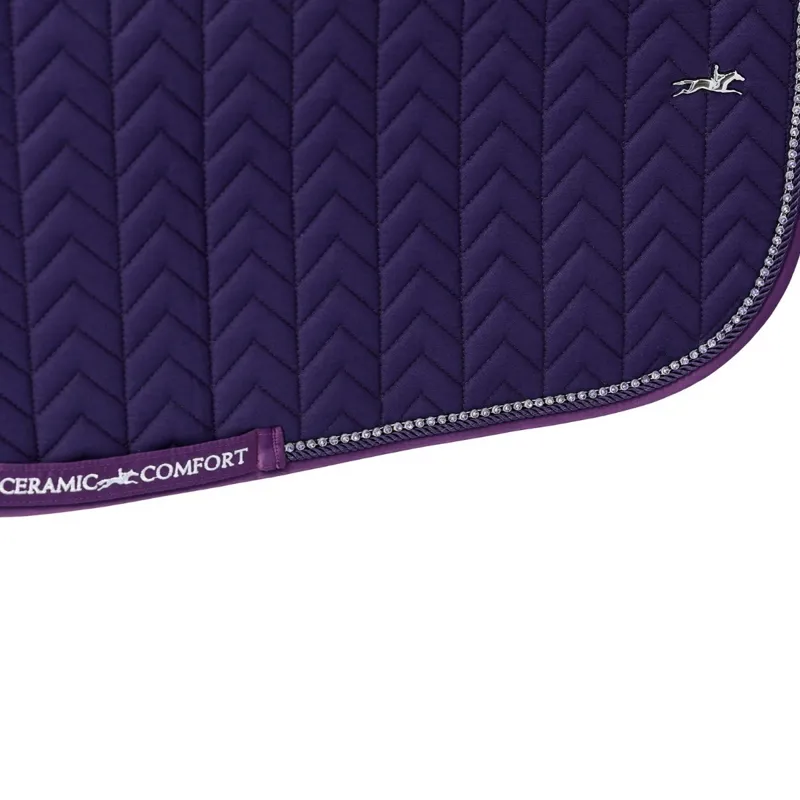 Schockemohle Ceramica Dressage Saddlecloth - Dark Purple-6