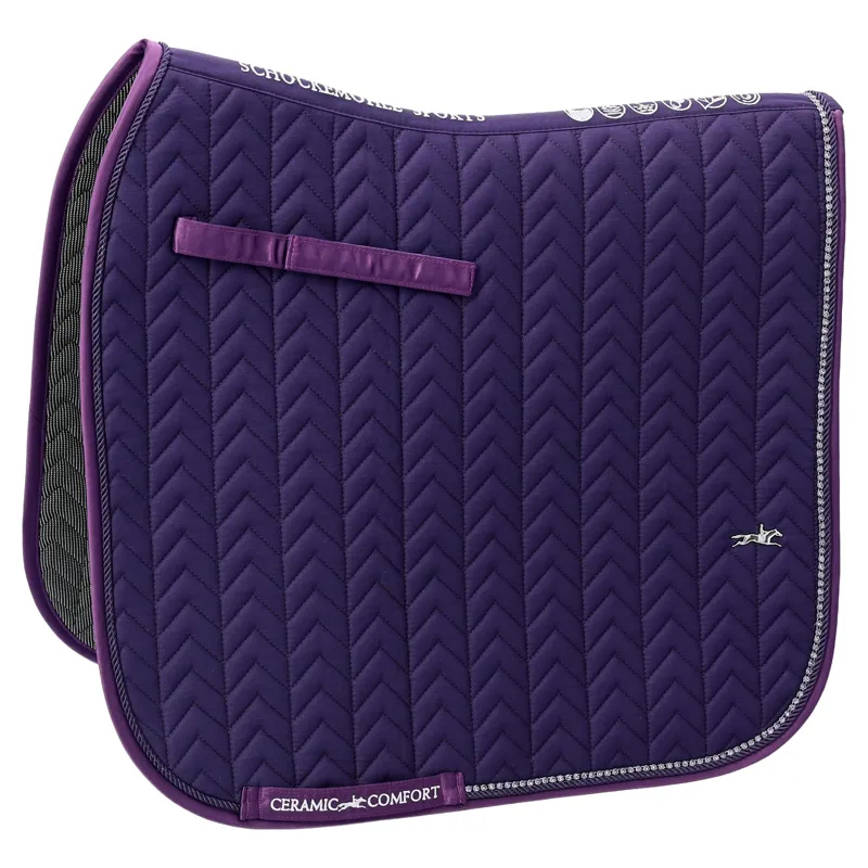 Schockemohle Ceramica Dressage Saddlecloth - Dark Purple