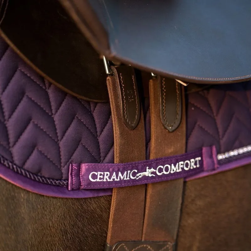 Schockemohle Ceramica Dressage Saddlecloth - Dark Purple-4
