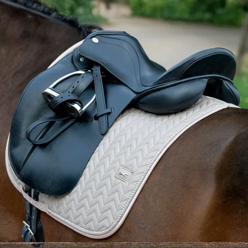 Schockemohle Ceramica Dressage Saddlecloth - Stone-1