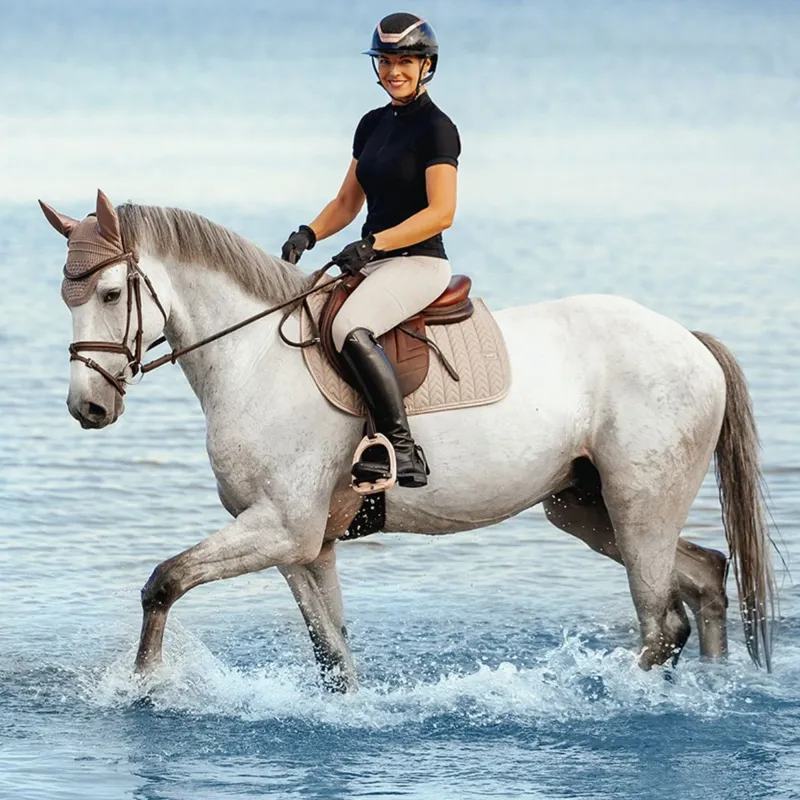 Schockemohle Ceramica Dressage Saddlecloth - Stone-2