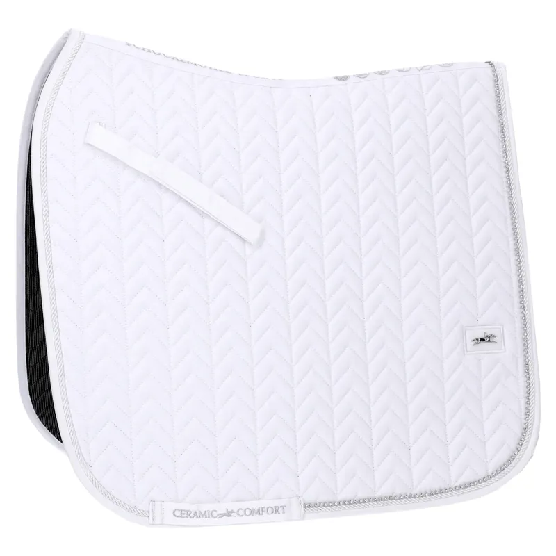 Schockemohle Ceramica Dressage Saddlecloth - White