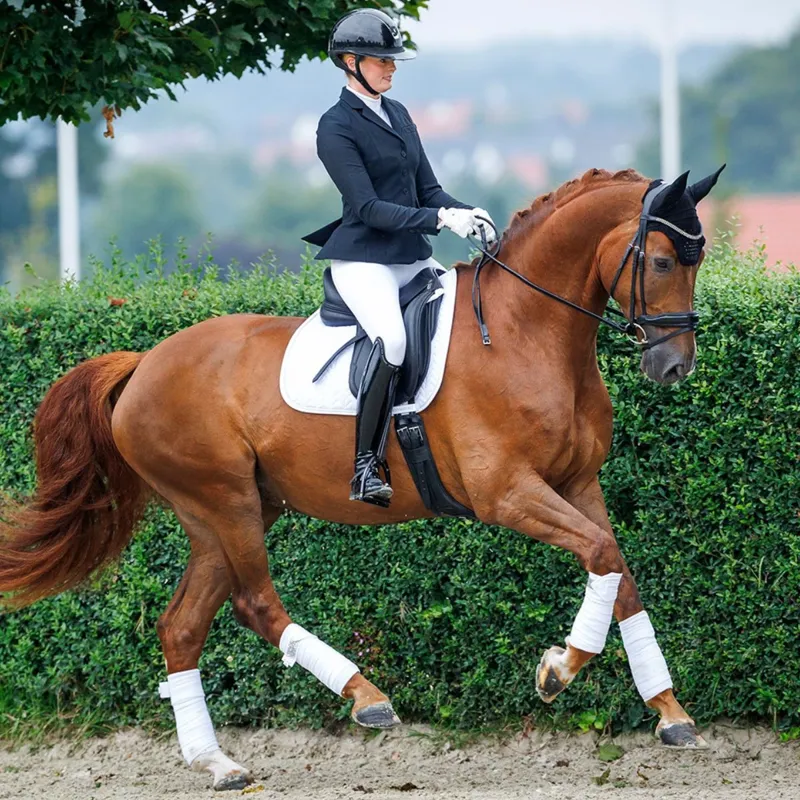 Schockemohle Ceramica Dressage Saddlecloth - White-1