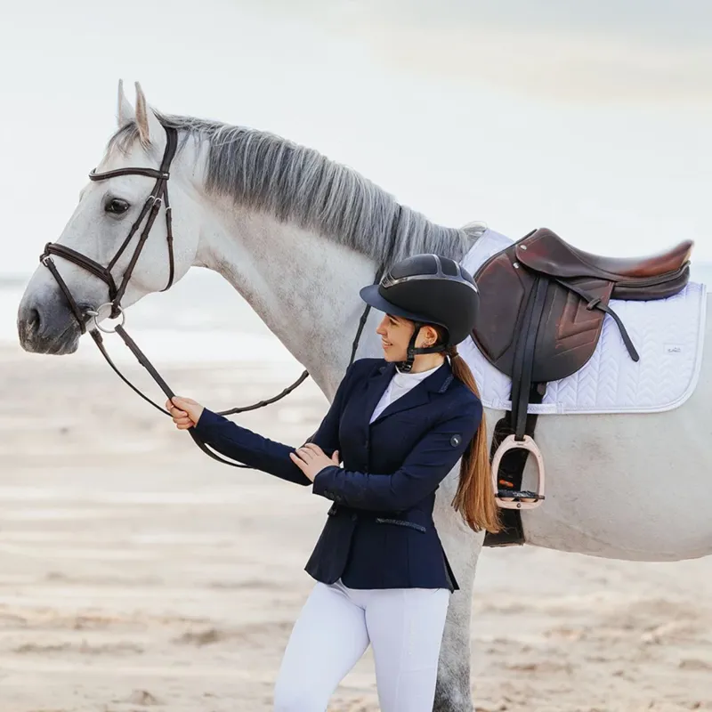 Schockemohle Ceramica Dressage Saddlecloth - White-2