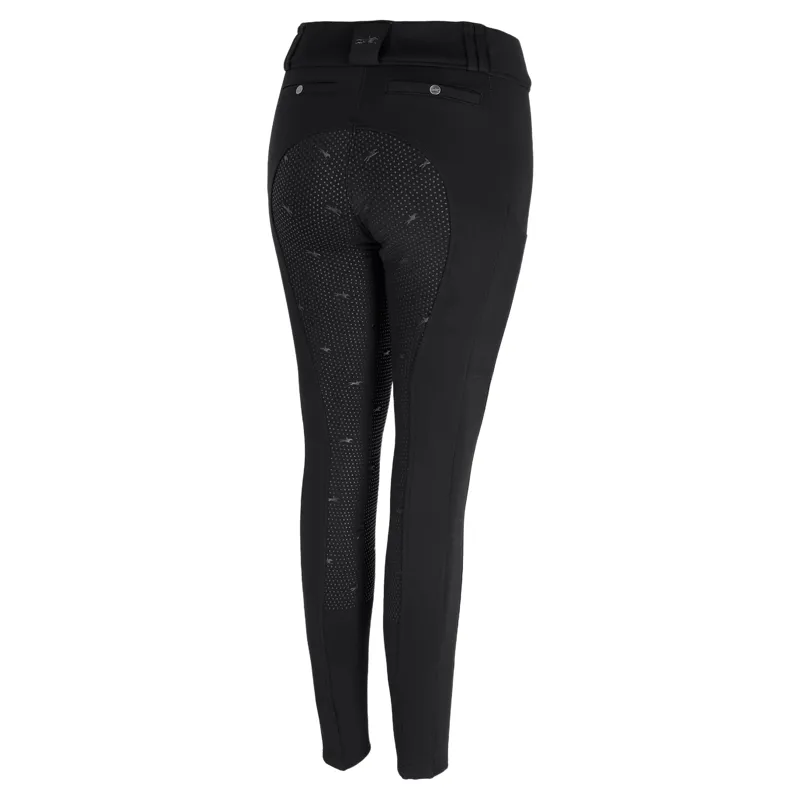 Schockemohle Dorina Womens Full Grip Riding Tights - Black-1