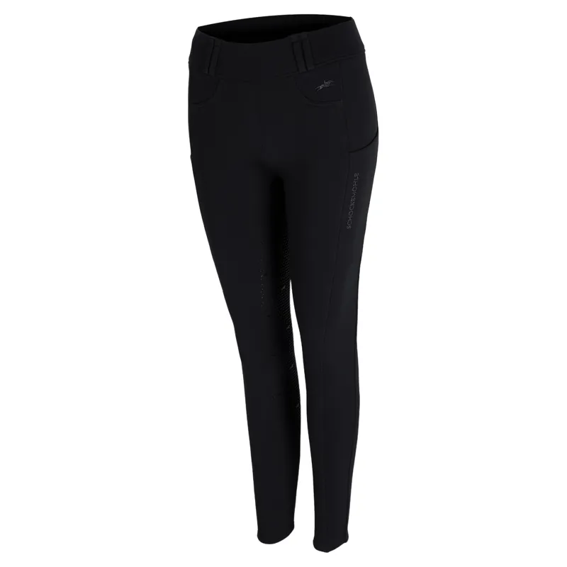 Schockemohle Dorina Womens Full Grip Riding Tights - Black