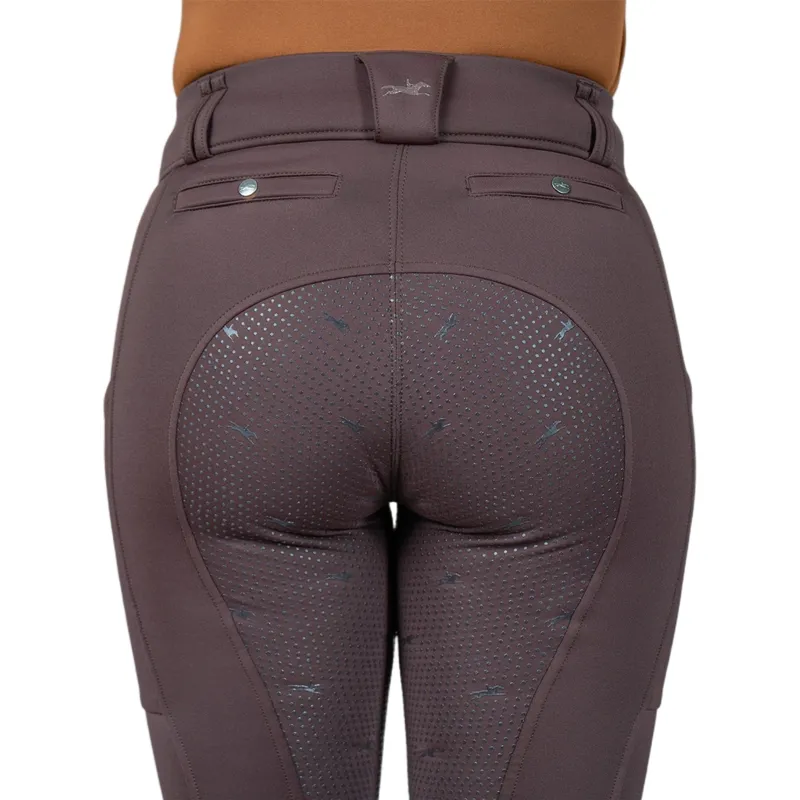 Schockemohle Dorina Womens Full Grip Riding Tights - Mocca-6