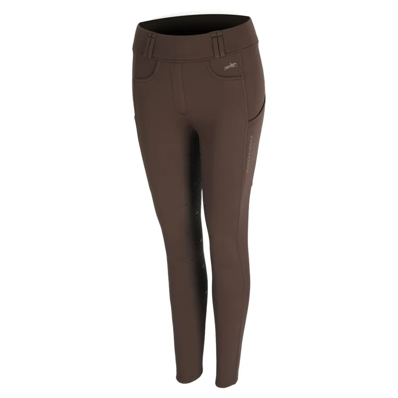 Schockemohle Dorina Womens Full Grip Riding Tights - Mocca