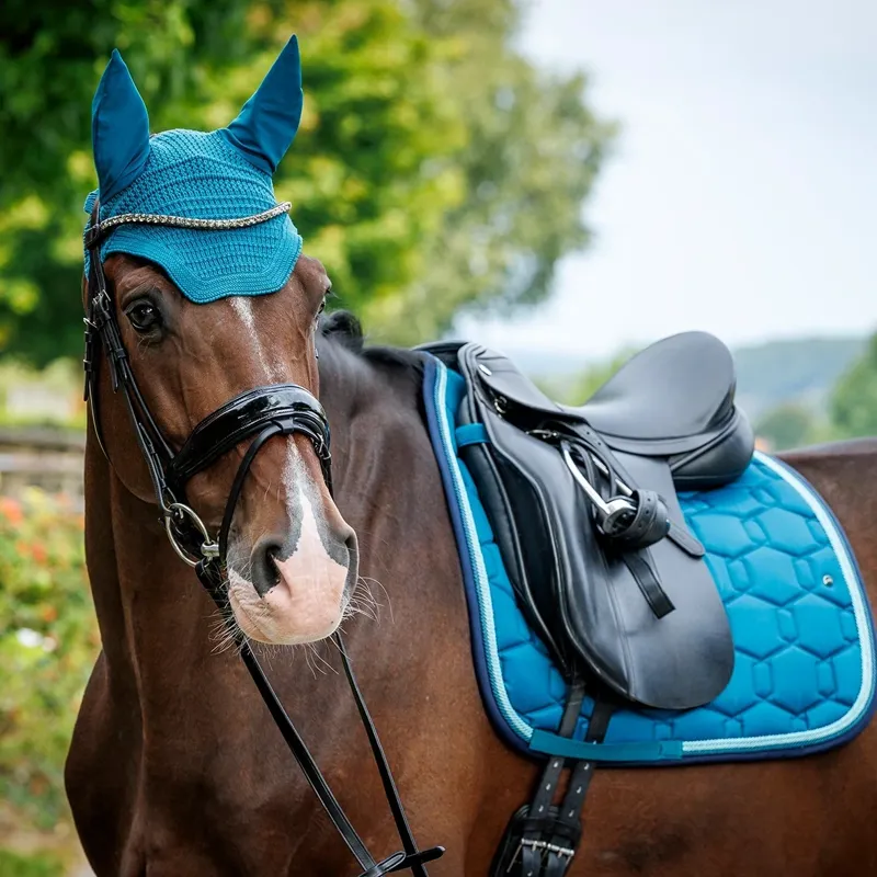 Schockemohle Eco Comfort Dressage Saddlecloth - Colonial Blue Pre-Order-1