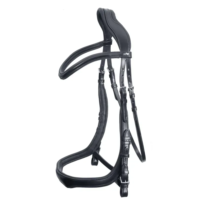 Schockemohle Equitus Delta Anatomic Bridle - Black/Silver